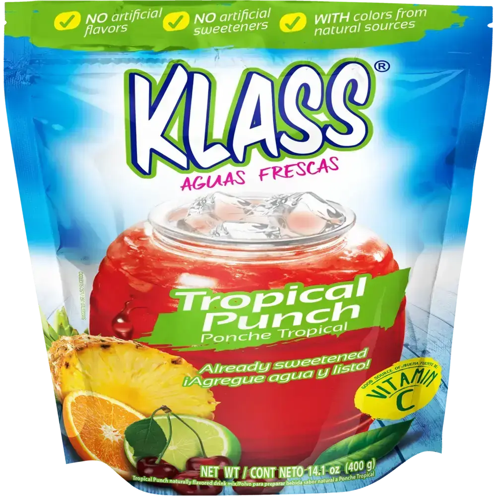 Klass Listo Tropical Punch Drink Mix Powder 14.1 oz