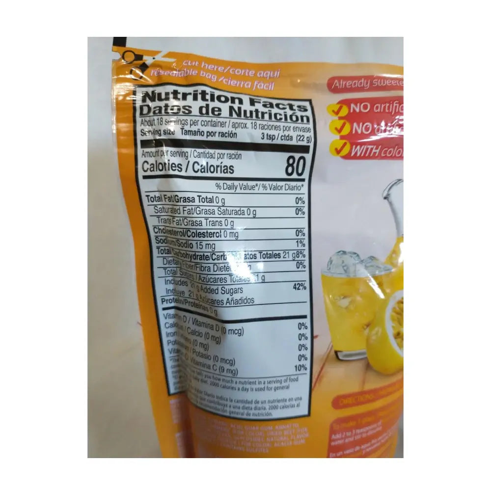 Klass Listo Maracuya (Passion Fruit) Drink Mix Powder 14.1 oz