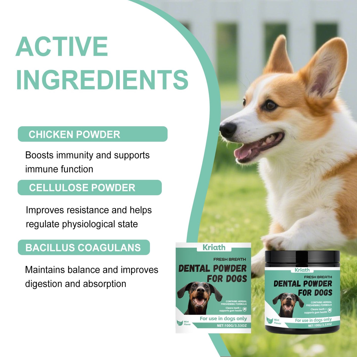 Breath-Freshening Tooth Powder For Dogs