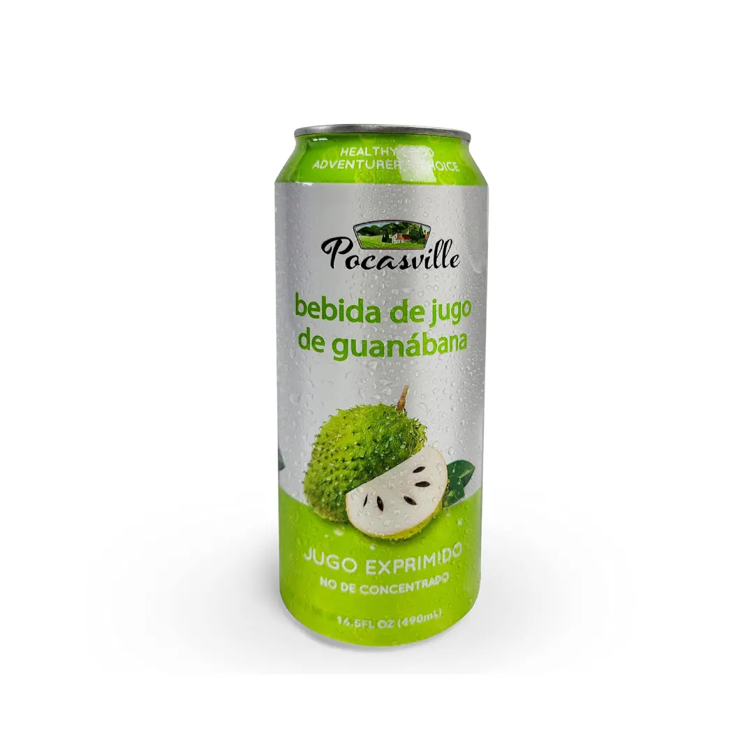Pocasville Soursop/Guanabana Juice Drink  (30% Fruit Juice) 16.5 oz
