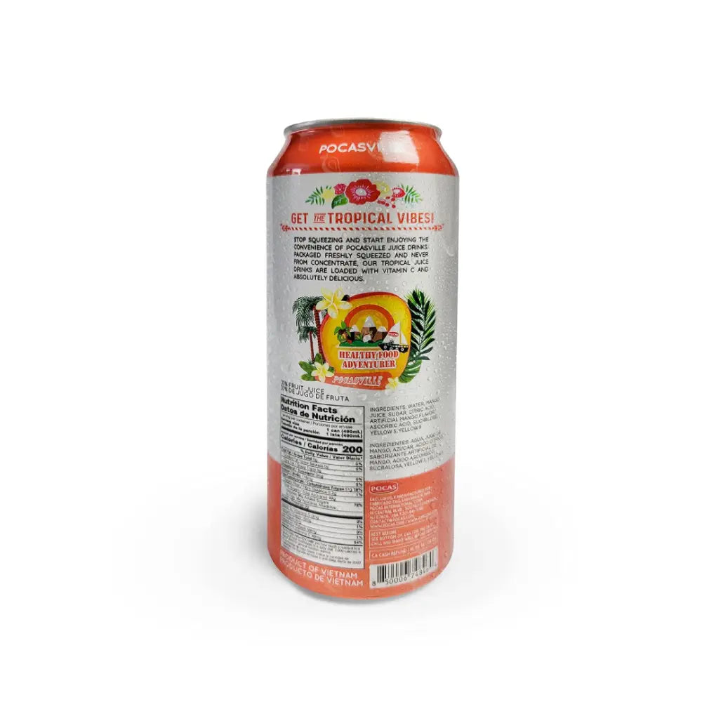 Pocasville Mango Juice Drink (30% Frut Juice) 16.5 oz