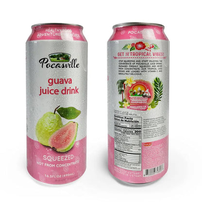 Pocasville Guava Juice Drink (30% Fruit Juice) 16.5 oz