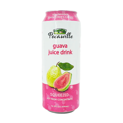 Pocasville Guava Juice Drink (30% Fruit Juice) 16.5 oz