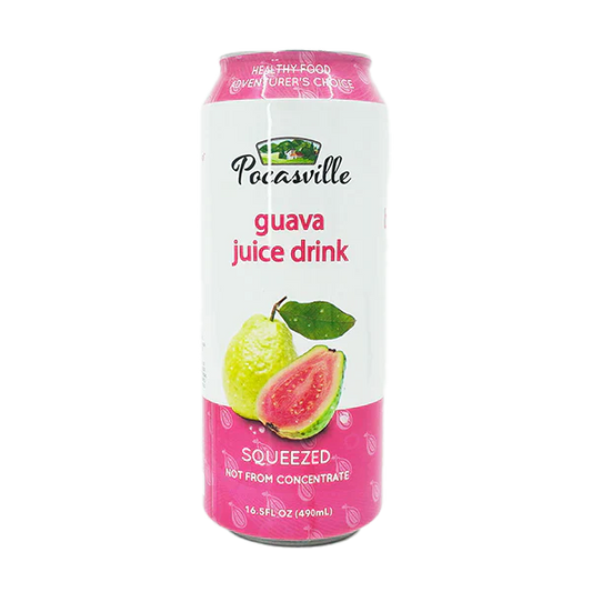 Pocasville Guava Juice Drink (30% Fruit Juice) 16.5 oz