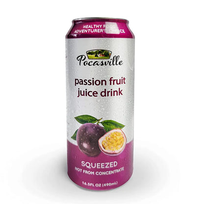 Pocasville Passion Fruit/Maracuya Juice Drink  (30% Fruit Juice) 16.5 oz