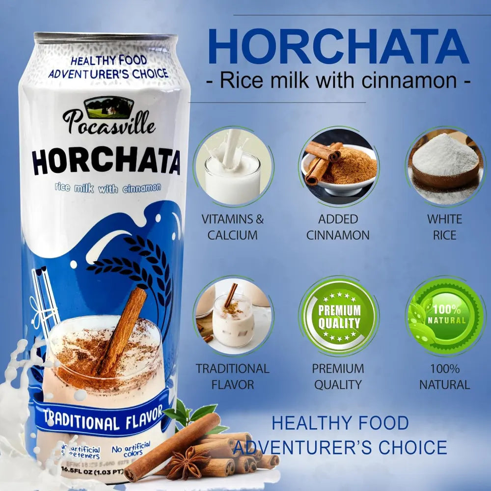 Pocasville Horchata Drink 16.5 oz
