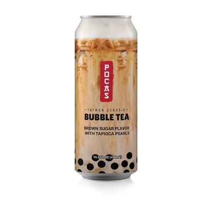 Pocas Bubble Tea Brown Sugar with Tapioca Pearls 16.5 oz