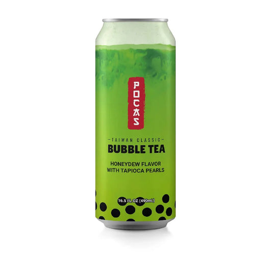 Pocas Bubble Tea Honeydew with Tapioca Pearls 16.5 oz