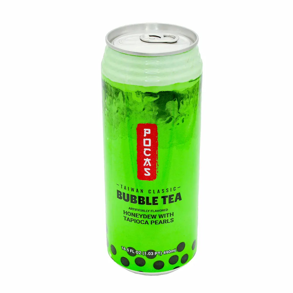 Pocas Bubble Tea Honeydew with Tapioca Pearls 16.5 oz