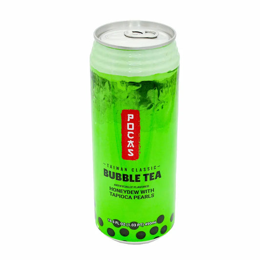 Pocas Bubble Tea Honeydew with Tapioca Pearls 16.5 oz