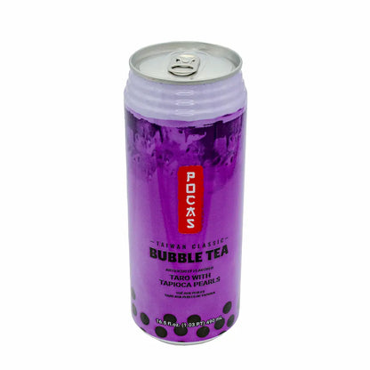 Pocas Bubble Tea Taro with Tapioca Pearls 16.5 oz