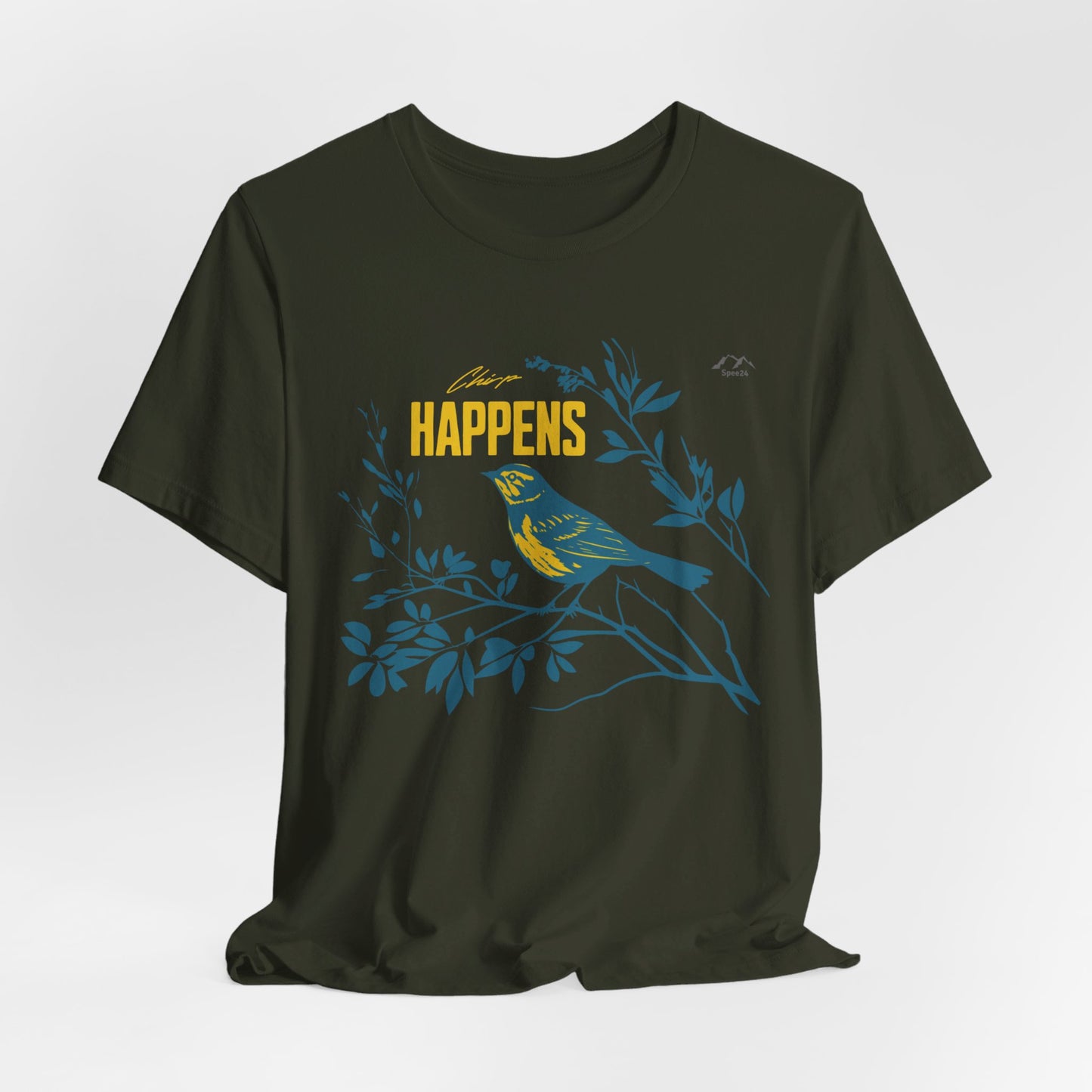 TS-031ML-24 Bird Lover Sparrow Art T Shirt