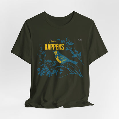 TS-031ML-24 Bird Lover Sparrow Art T Shirt