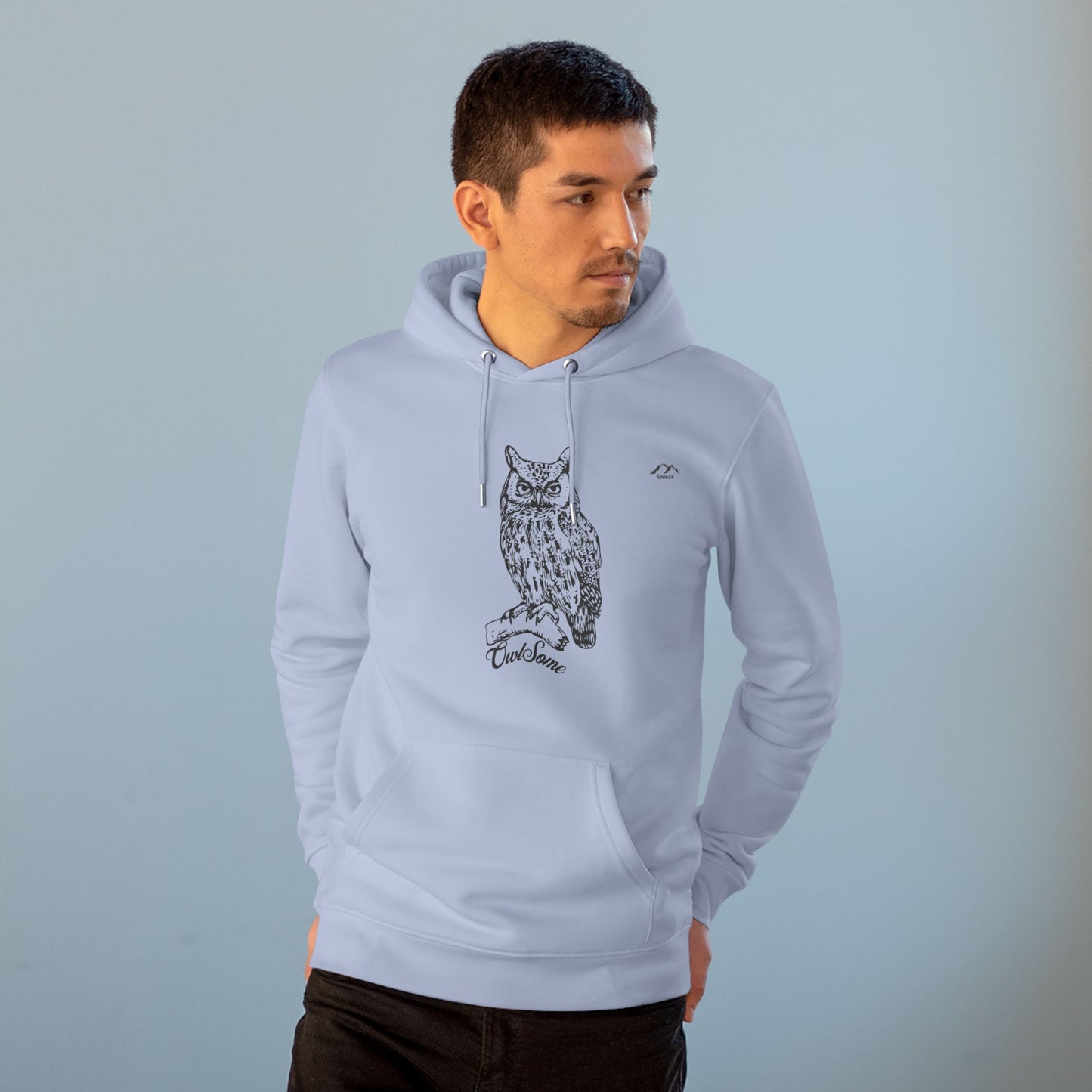 HD-055ML-24 Owl Hoodie Owl Lover Gift Woodland Owl Art