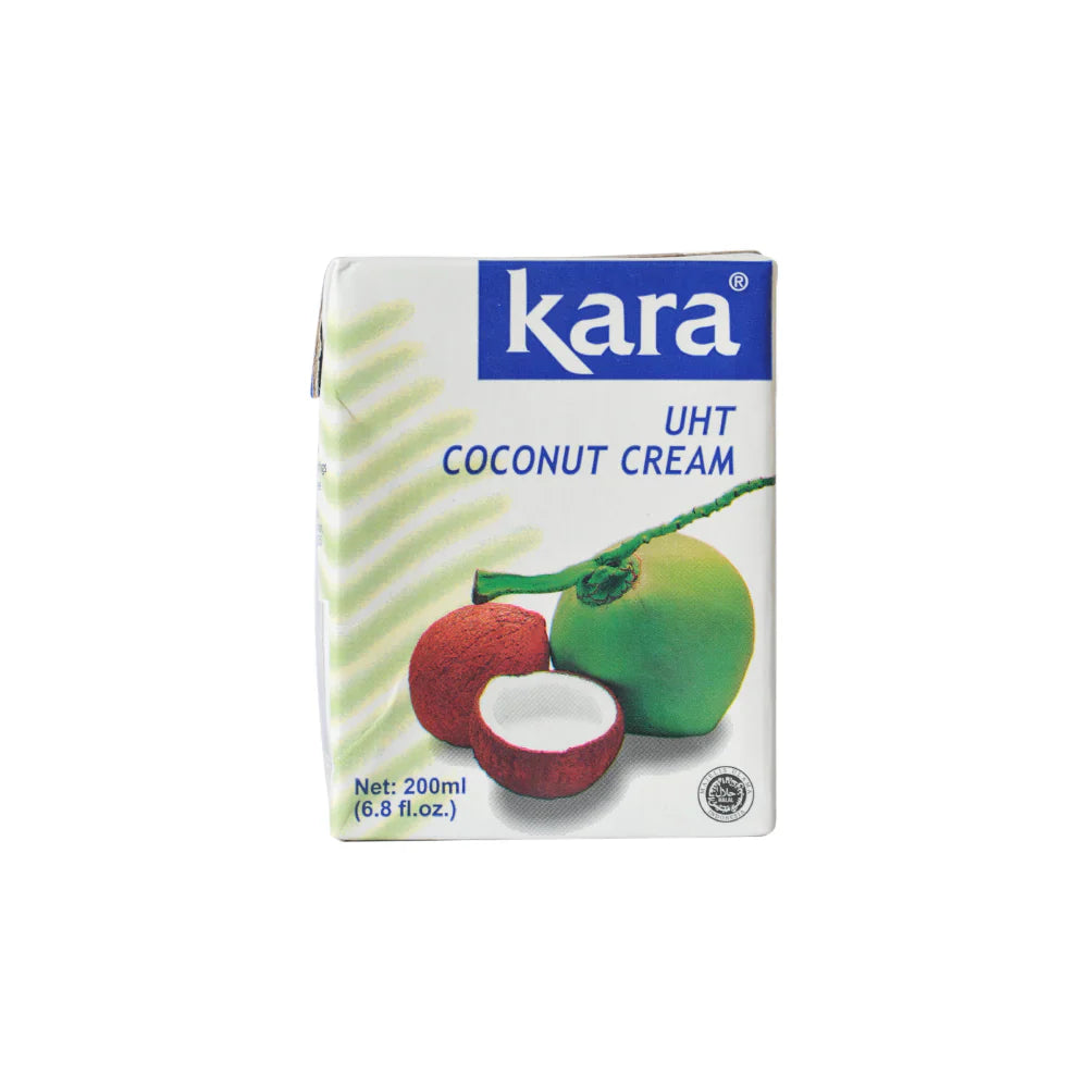 Kara Natural Coconut Cream - Premium Dairy-Free Cooking Cream, 6.8 oz (Pack of 12)