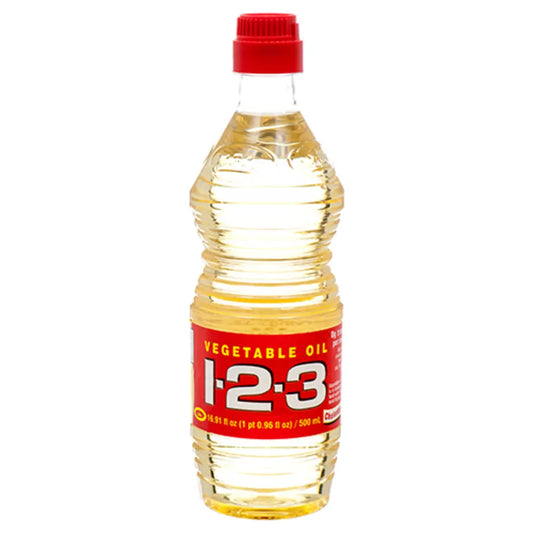 1-2-3 Vegetable Oil  Red Label 16.9 oz