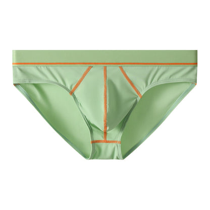 Mens Briefs Comfortable Ice-silk Low-rise Sexy