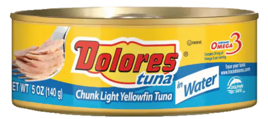Dolores Yellow Fin Tuna in Water 5 oz