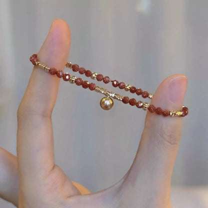 Lightweight Beaded Charm Bracelet