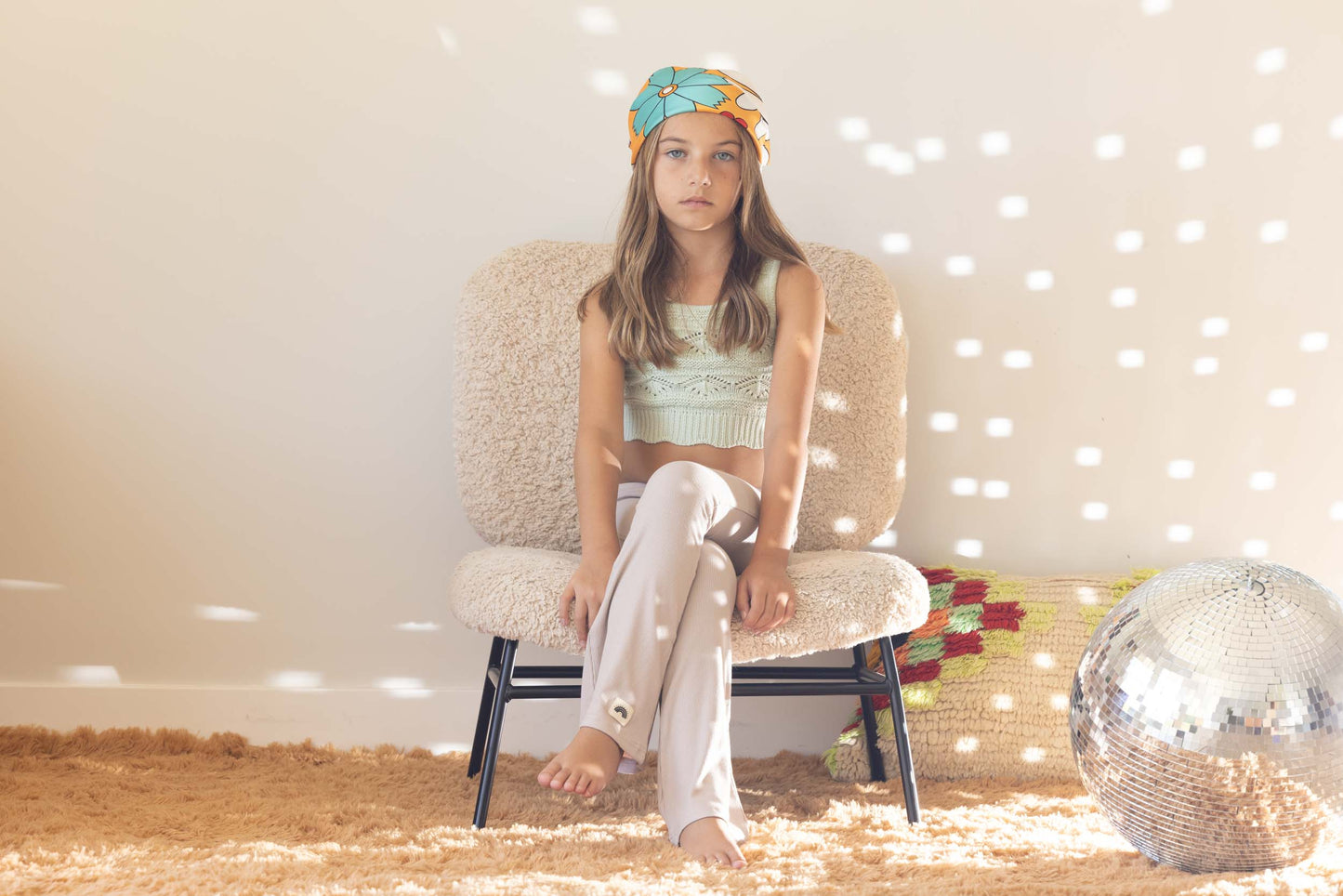 Flared Leggings (Lightweight) - Beige