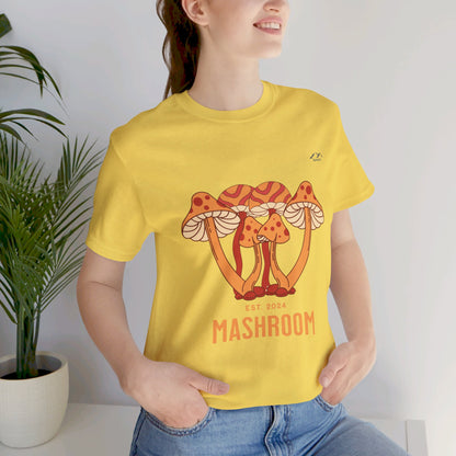 TS-029ML-24 Mushroom T-Shirt Forest Fungi Art Mushroom Lover Shirt