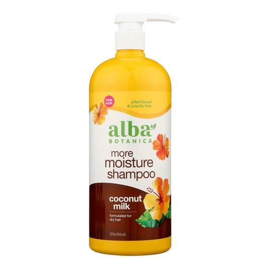 Alba Botanica Hawaiian Drink it Up Coconut Milk Shampoo, 32 Fl Oz