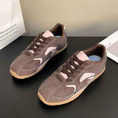 Contrast Flat Sneakers