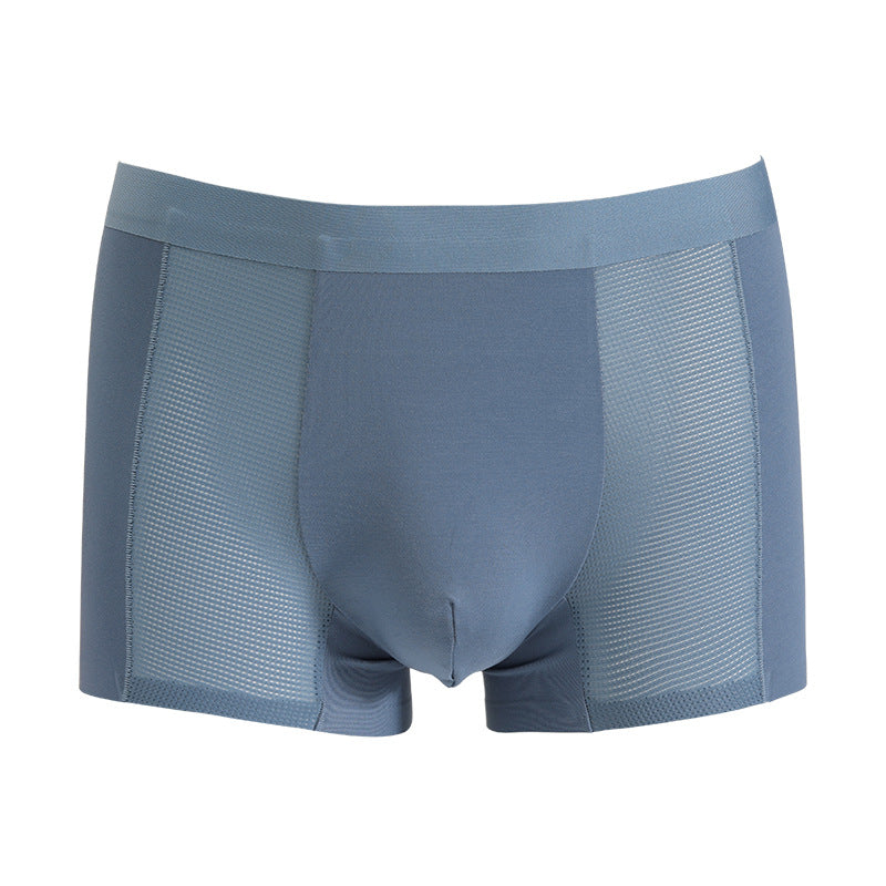 Seamless Nude Soft Mesh Stitching Men's Underwear