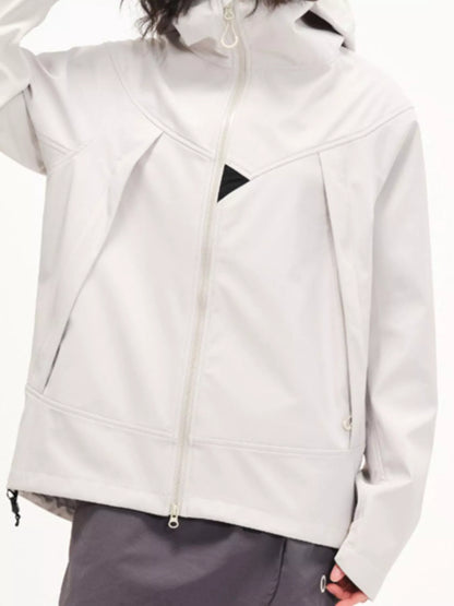 Men's Full Size Zip Up Long Sleeve Hooded Jacket Plus Size