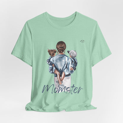 TS-075ML-24 Momster Love shirt Mom Gift Art Design