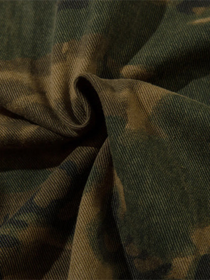 Men's Camouflage Zip Up Hooded Windbreaker Jacket