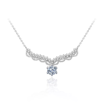 Moissanite 925 Sterling Silver Necklace