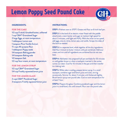 C&H Sugar Granulated 4 lb