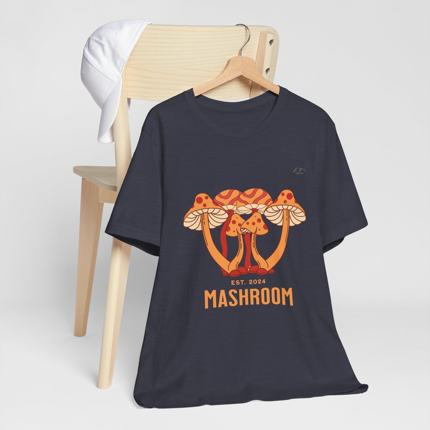 TS-029ML-24 Mushroom T-Shirt Forest Fungi Art Mushroom Lover Shirt