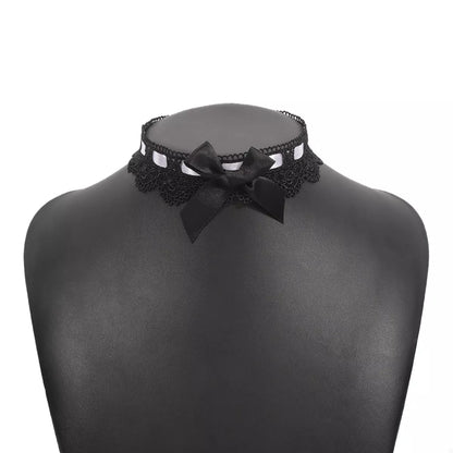 Lace Bow Choker Necklace
