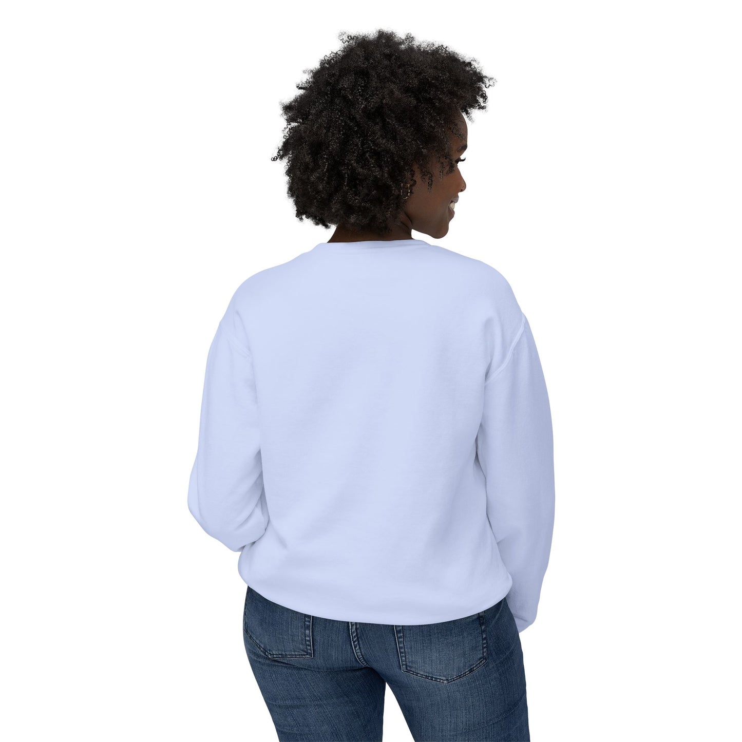SW-106BLU-24  Unisex Lightweight Crewneck Hydrangea Color Sweatshirt