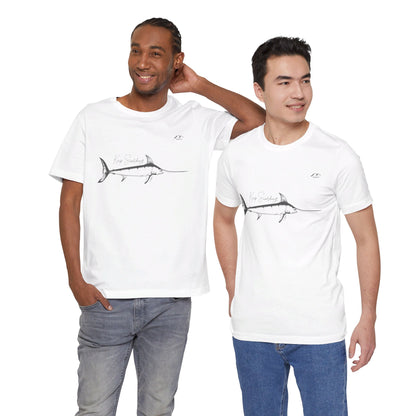 TS-028ML-24 Swordfish T-Shirt  Ocean Lover Swordfish Art Fishing Gift
