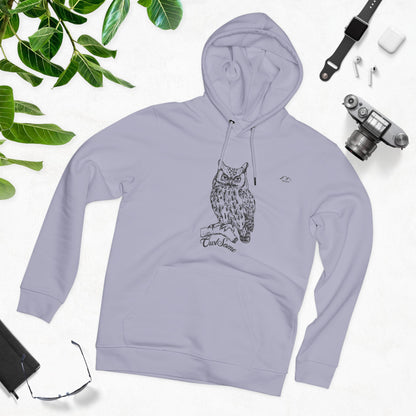 HD-055ML-24 Owl Hoodie Owl Lover Gift Woodland Owl Art