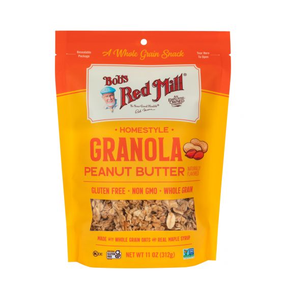 Bob's Red Mill Organic Granola, Peanut Butter - 6 Pack x 11 oz