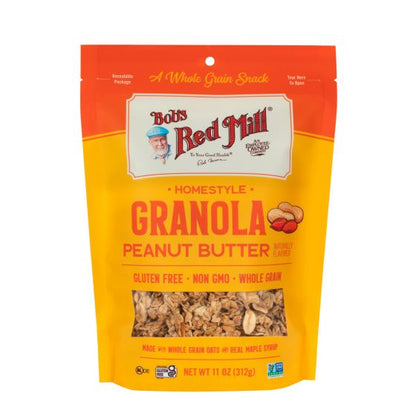 Bob's Red Mill Organic Granola, Peanut Butter - 6 Pack x 11 oz