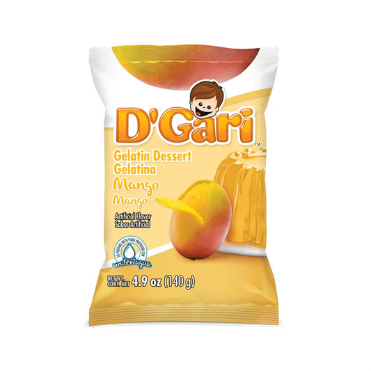 D'Gari Gelatin Mango Water 4.2 oz