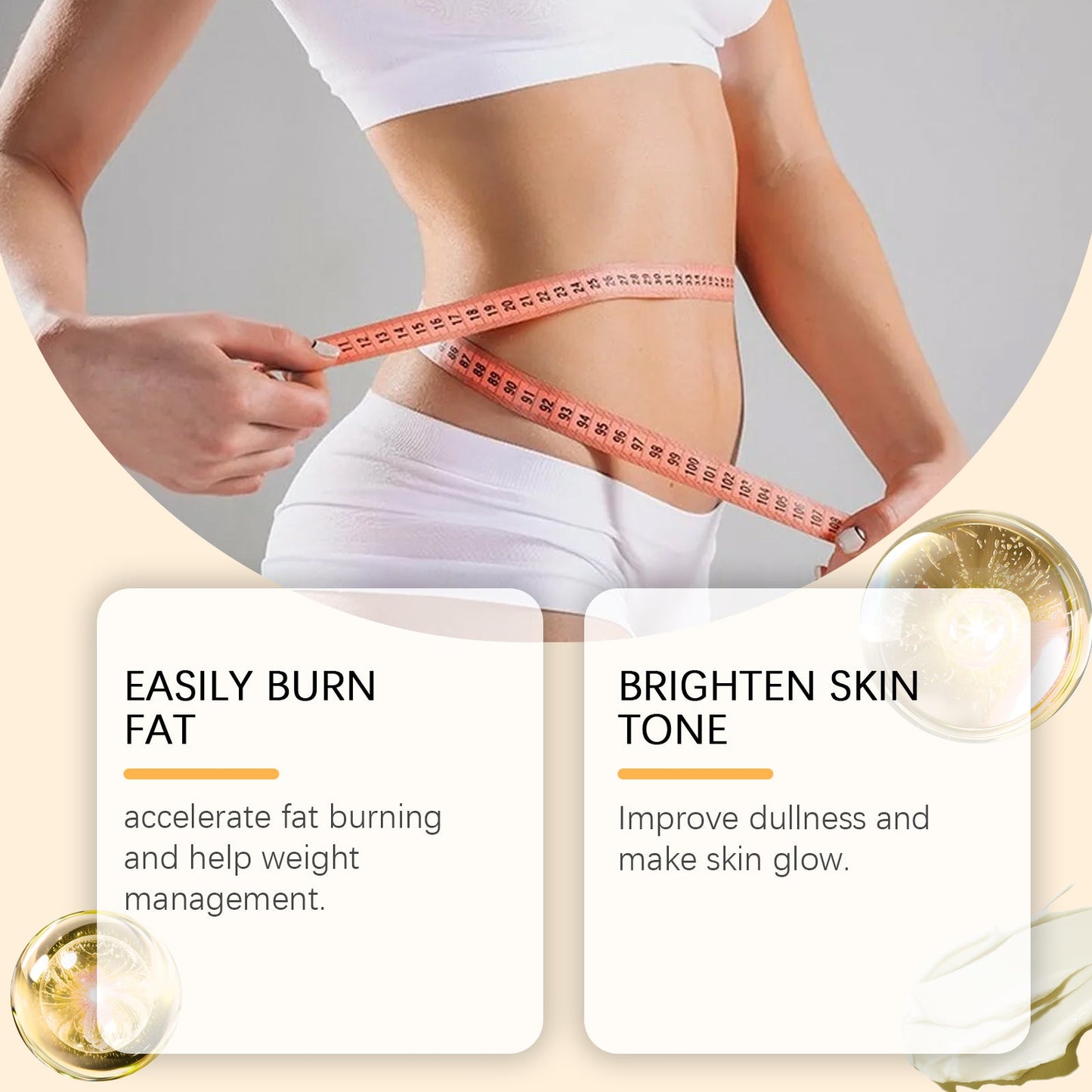 West&Month Body Care Cream, Massage Skin Legs Arms Waist Body Firming Cream