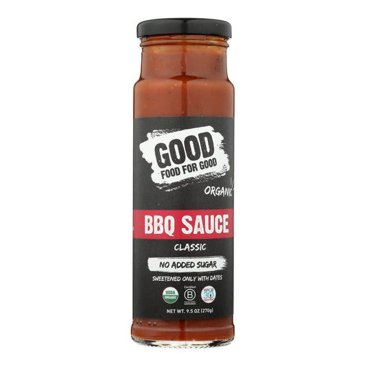 Good Food For Good Classic BBQ Sauce, 9.5 Oz, Pack of 6
