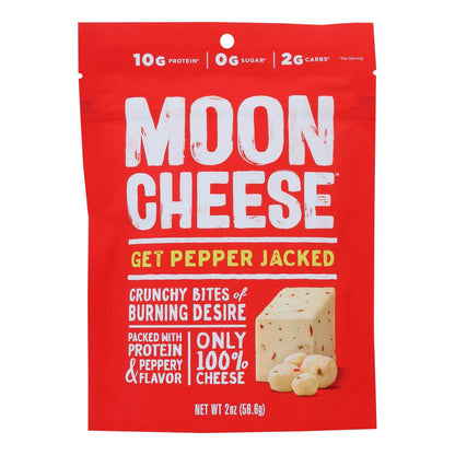 Moon Cheese Pepper Jack Naturally Dehydrated Cheese Snack, 2 Oz (Pack of 12)