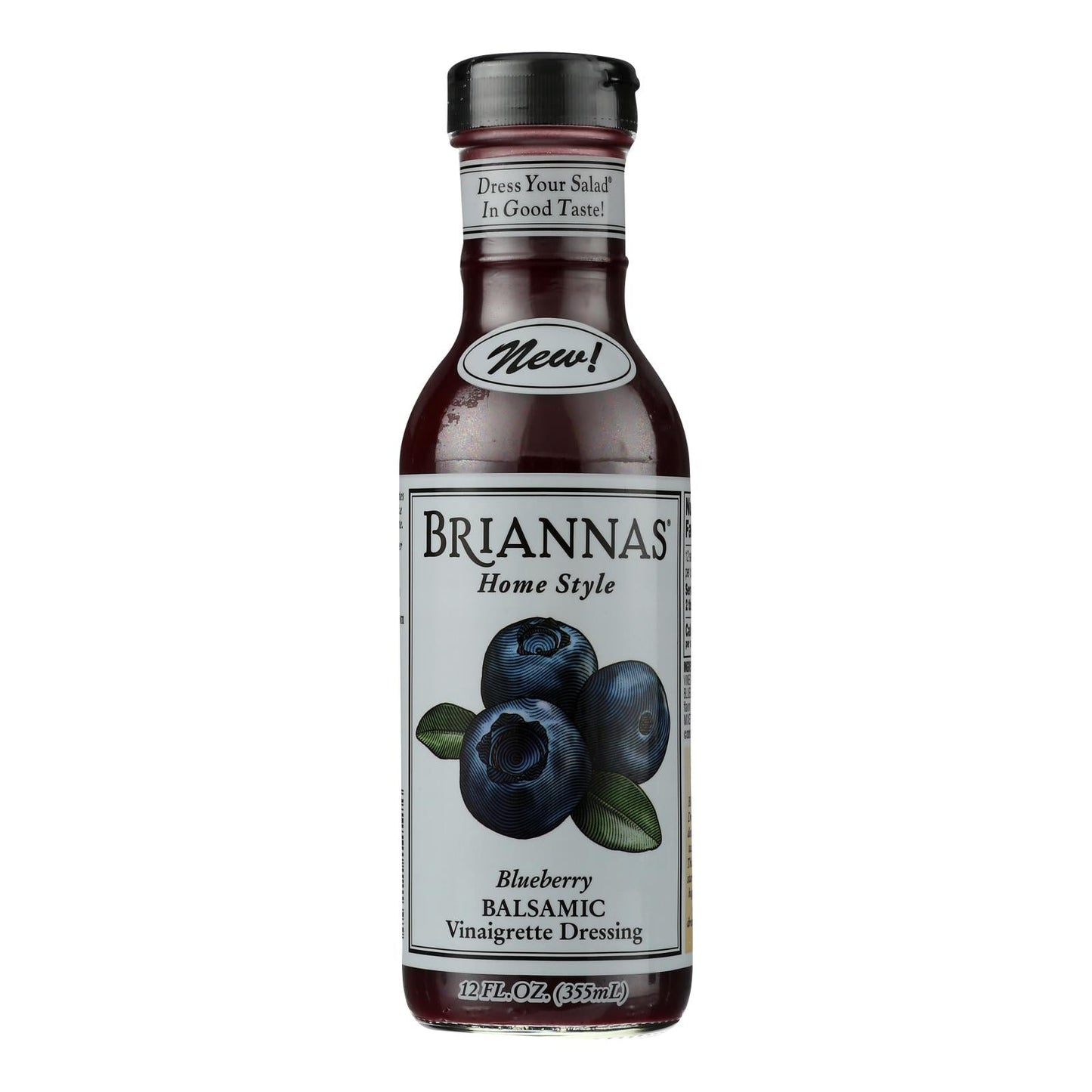 Brianna's Vineyard Blueberry Balsamic, 12 Fl Oz, Pack of 6