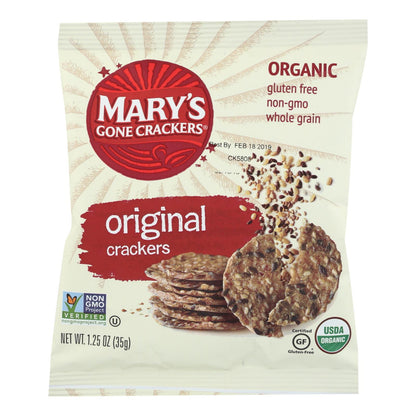 Mary's Gone Crackers Original Gluten-Free Crackers - Case of 20 - 1.25oz Each