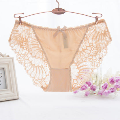 Low-waist ice silk panties