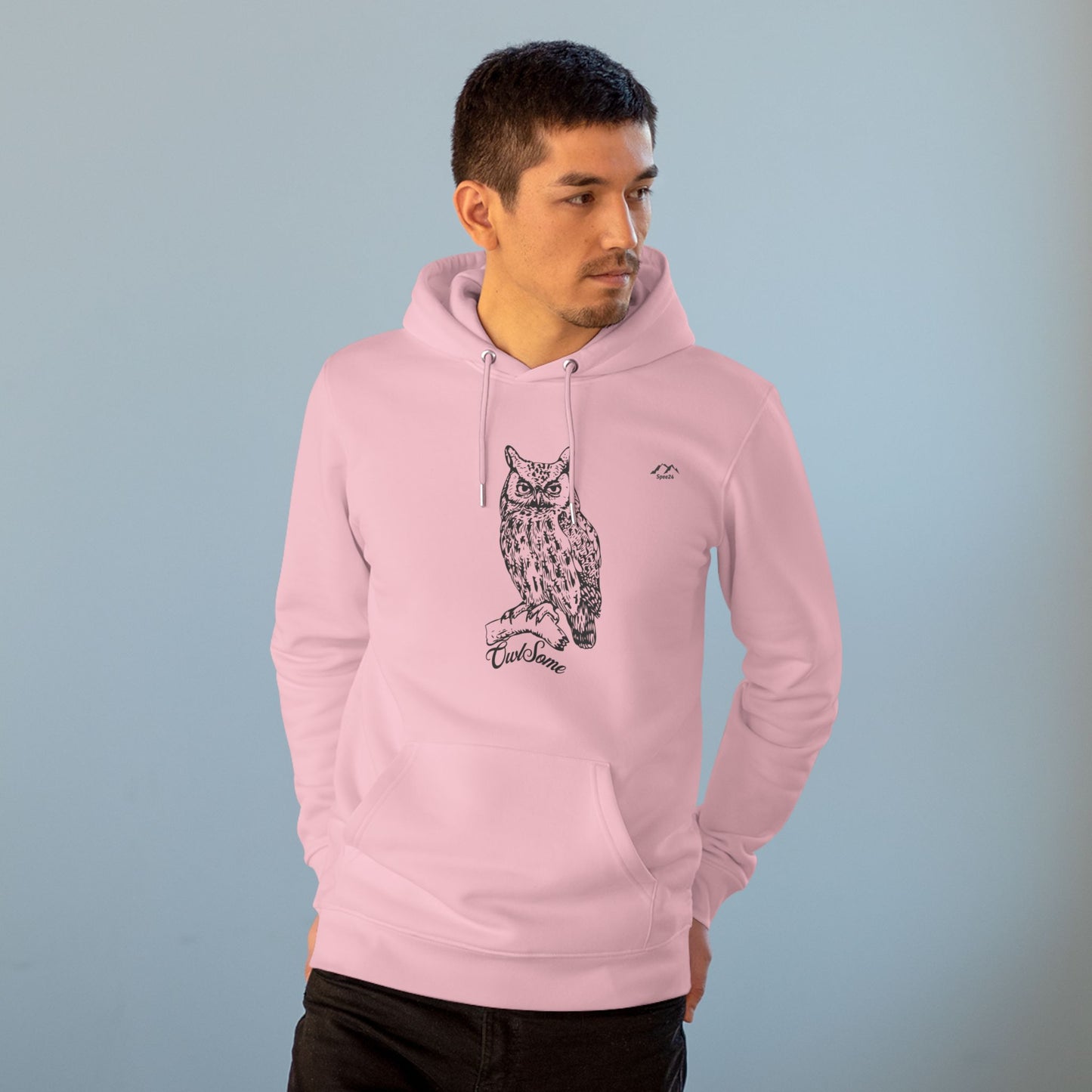 HD-055ML-24 Owl Hoodie Owl Lover Gift Woodland Owl Art