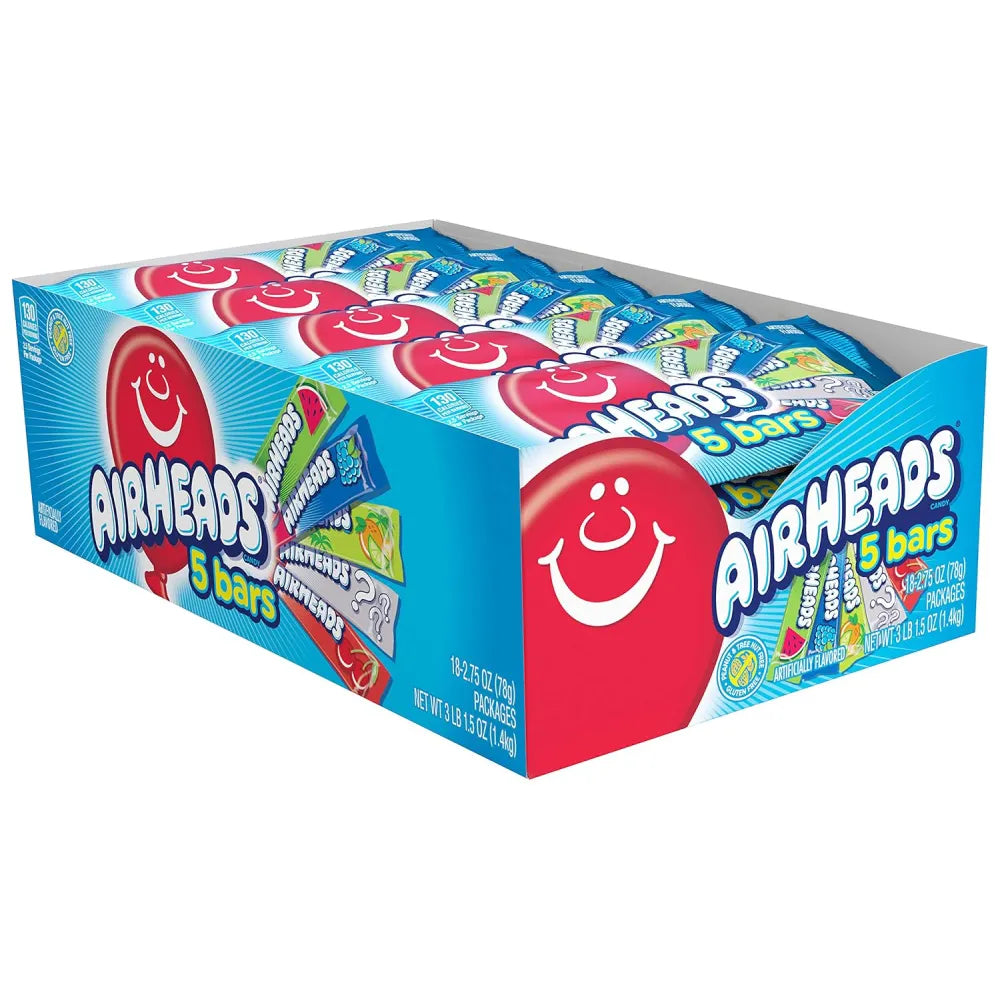 Airheads 5 Bars Chew Candy 2.75 oz