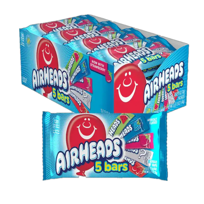 Airheads 5 Bars Chew Candy 2.75 oz